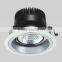 50W LED down lights 6 inch COB LED down light with tilt function
