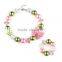 wholesale colorful beads nacklace, baby girls beads necklace,bead necklace for little girl