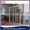 Large PVC frame sliding tempered frosted glass door