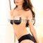 OEM Customized Black Breathable Cloth Mango Silicone Invisible Girls Bra