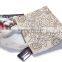 Elegant Style Linen Cotton Sequin Embroidery Women Tote Canvas Handbag