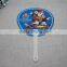 custom UV printing pp plastic promotional advertising Chinese personalized hand fan