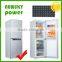 176L DC compressor Double door solar 72W Power Consumption refrigerator freezer