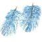 Long Beads Green Peacock Feather Earrings