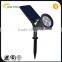 factory price adjustable long working time rgb led garden solar spot light