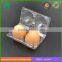 PVC 2 hole egg box disposable plastic egg trays