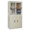 Hot sale office furniture glass door steel cupboard filing cabinets
