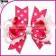 Popular girls hair clips with the cute ribbon bowknot hair accessory