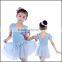 C2157 short sleeve ballet dance costumes chiffon girls ballet dress