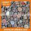 new design natural wooden mosaic mixed black drop glue wall mosaic tile on sale