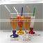 300ml Clear Glass Iced Tea Drinking Glasses With Short Stem
