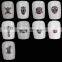 3D Nail Art DIY Rhinestone Decoration Nail Accessories Rock Punk Alloy Skull Rivet Craw For Manicure Tools