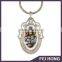 New metal wholesale customized picture printed key chain rings for gift