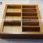 adjustable bamboo tool storage box for household