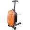 Multi Function orange color business roller scooter suitcase                        
                                                Quality Choice