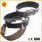 leopard print plain leather greyhound collars for dogs