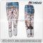 2015 Custom sublimation capris, fitness yoga pants, skinny sports leggings, dri fit gym wear