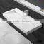 commercial marble bathroom trough sink with 2 faucets
