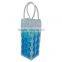 Gel ice pack PVC single wine bottle cooler bag