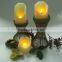 white real burning candle crater shape led flameless firelight candles