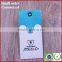 Engraved cardboard luggage printed hang tags with reinforced eyelets