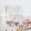New hot sale strong design glass candy jar glass mason jar of the world 500 strong partners