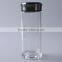 hot sale new product clear water bottle office glass cup stainless steel lid
