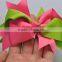 <<<Korean Style Bow Knot Hair Clip Barrette Children Girls Colorful decorative Hair Claw Fabric Clip/