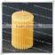 2015 Hot Sale China Factory Yellow Carved Pillar Candles