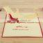 New arrival hot sell holiday greeting card 3d pop up christmas greeting card