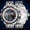 classic Mens Luxury waterproof Wristwatches Resistant Stainless Steel wrist Watches