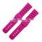 Soft 2 Pieces Custom Logo Rubber 20mm Watch Strap