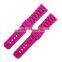 Soft 2 pieces custom logo rubber 20mm watch strap