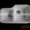 Marble Double Sink/Double Sinks Kitchen/solid surface Kitchen Sink Double Bowl ,arificial stone kitchen sinks
