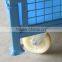 RH-C02-wheel steel crate 1100*1100*740mm blue movable foldable stoarge cage steel container metal storage cages with 4 wheels