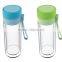 Awesome 300ml Double Walled Glass Tea Tumbler With Tea Infuser