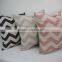 Latest design zigzag printed pillow case custom home decorative cushions covers