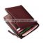Real leather men travel wallet with rfid card holder and coin pocket