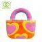 Decorative pillow cushion of handbag shape custom design