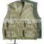 popular T/C fishing vest multipockets in khaki