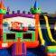 Frozen commercial bouncy castles, 3 in 1 purple and pink air trampoline for child