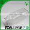 PET square empty clear 350ml plastic beverage bottle