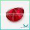 New Product&Best price 6*8mm pear cut 8# synthetic corundum dove blood lab created ruby stone