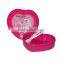 Heart-shaped kids food grade plastic lunch box
