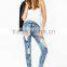 Search And Destroy women Skinny Jeans Dark Acid (LOTX282)
