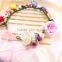 BOHO Style colorful flower floral hairband headband, flower bride tiara