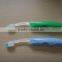 cheap disposable folding toothbrush for hotel or travel