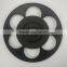 18 Inches Large Flower Shaped Retro Brown Plastic Vintage Wall Clock Home Decoration