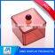 2016 gold  supplier and clear square acrylic jewellery box with lid / acrylic box