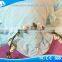 100% cotton Korean style blue Puff bedding sets for hotel